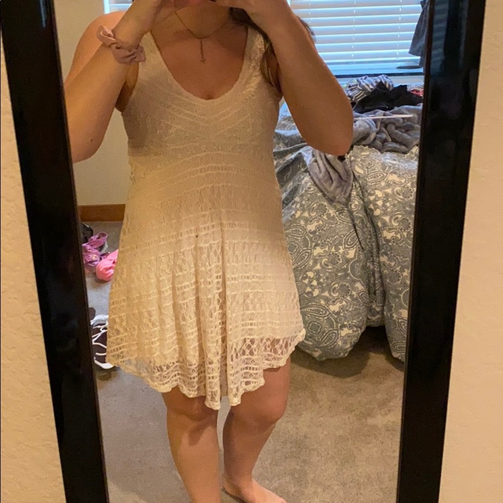 Cream Dress - Lace